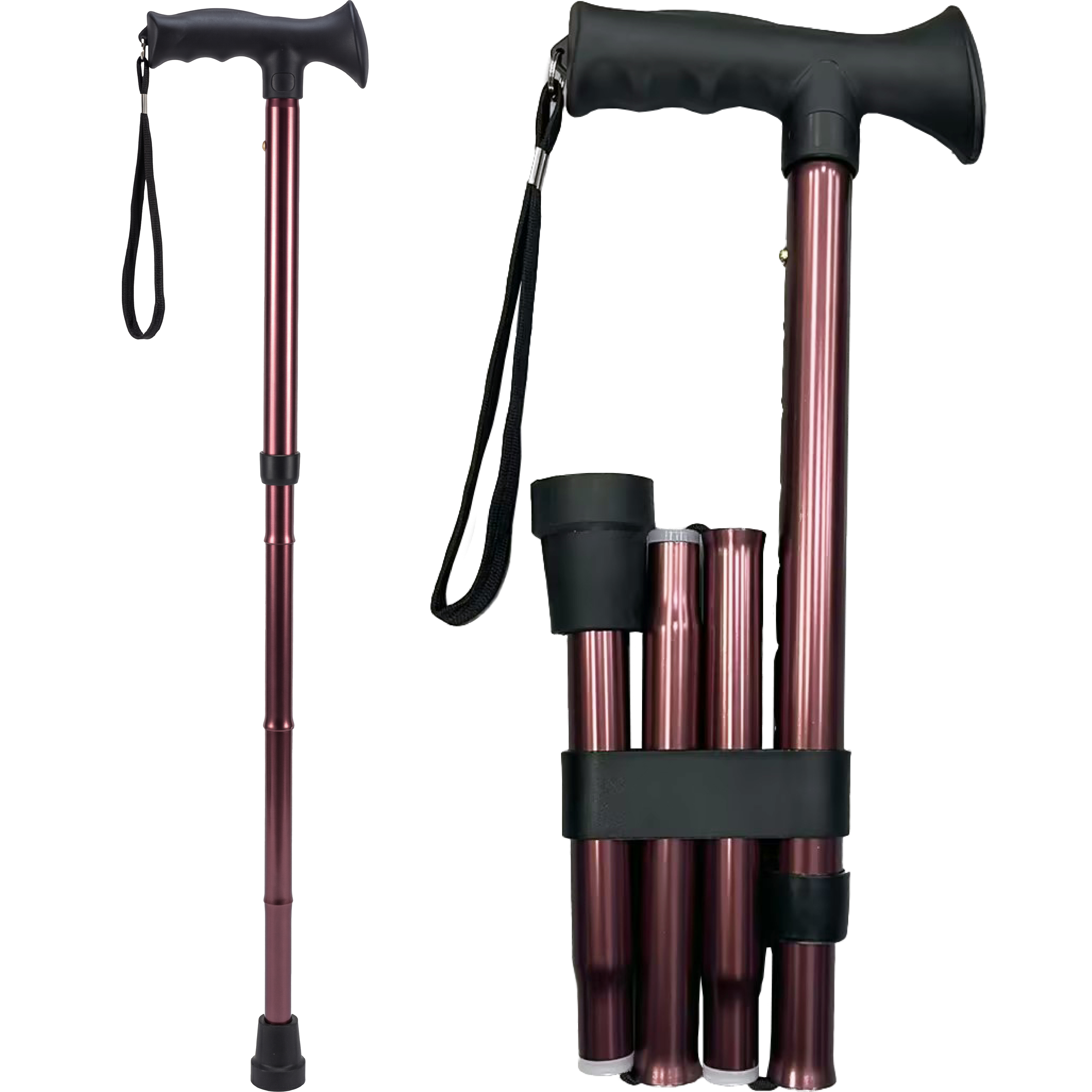 【復刻】CANE AND ABLE Folding Cane with Quad Tip Black – Nova Medical Products